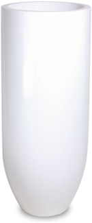 Premium witterungsbeständige Bodenvase Pandora Ø 50 cm, Höhe 125 cm weiß