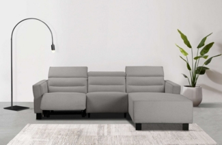 Places of Style Ecksofa Carpari, L-Form, 263 cm, mit manueller o. elektrischer Relaxfunktion, und USB/ Kopfteilverstellg