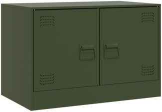 vidaXL TV-Schrank Olivgrün 67x39x44 cm Stahl 841639