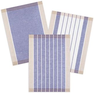 Kracht Geschirrtuch Landhaus, (Set, 3-tlg, Set), 3er Pack Geschirrtücher (3 Stück), ca. 50 x 70 cm, Halbleinen