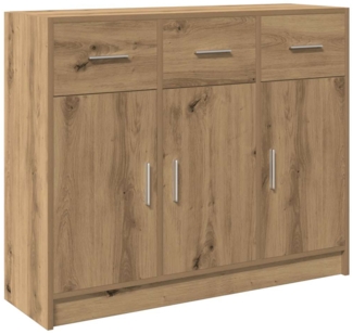 vidaXL Sideboard Artisan-Eiche 91x28x75 cm Holzwerkstoff 855895