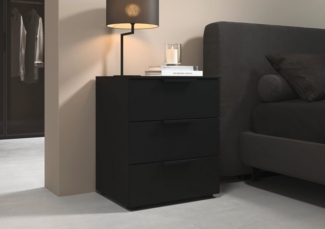 LeGer Home by Lena Gercke Nachtkommode Nachttisch Nachtschrank Nachtkonsole SERINA eleganter Eyecatcher, mit 3 Schubkästen sowie hochwertigen Metallgriffen MADE IN GERMANY