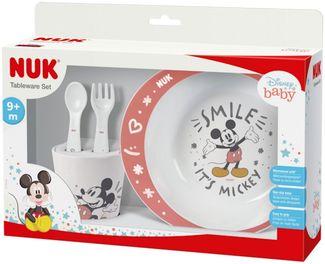 NUK Kindergeschirr-Set NUK Disney Geschirrset, Teller, Gabel, Löffel und Becher (1-tlg)