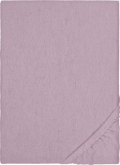 biberna Melange-Flanell Spannbetttuch 0841380 MELANGE UNI, brombeer, 1x 140x200 cm - 160x200 cm