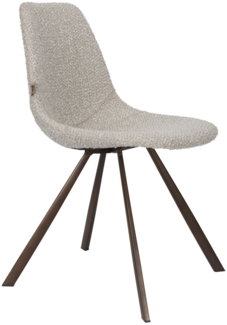 Esszimmerstuhl FRANKY Bouclé Beige von DutchBone