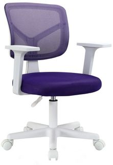 SVITA Schreibtischstuhl JOY, Kinderstuhl, höhenverstellbar, 5 Rollen, Armlehnen, Lila
