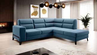 Wohnideebilder Cassara Blau Ecksofas & Eckcouches CO-CAS-RT-38SAV