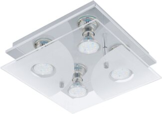 Eglo 75216 Deckenleuchte 4-flammig CHROM/SATINIERT-KLAR CABI