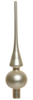Kaemingk Christbaumspitze, Christbaumspitze Glas 26cm perle matt