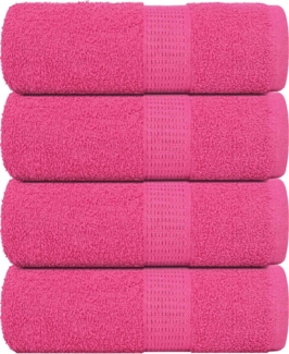 vidaXL Gästetücher 4 Stk. Rosa 30x50 cm 360 g/m² 100% Baumwolle 137044