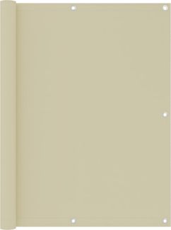 Balkon-Sichtschutz, Seitenmarkise Creme 120x300 cm Oxford-Gewebe