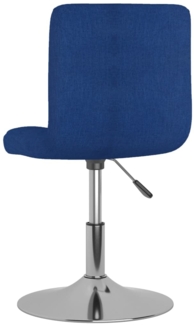 vidaXL Esszimmerstuhl Drehbar Blau Stoff, Drehbar [3087472]