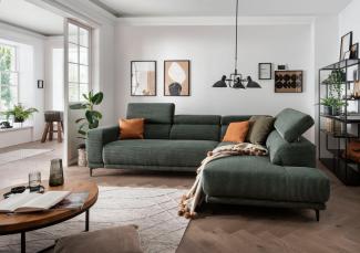 alina Ecksofa Hikari, wahlweise mit Sitzvorzug, in modernem Cordstoff, Breite 302 cm