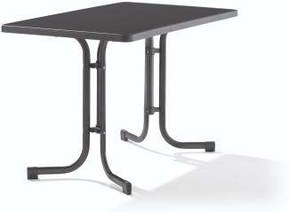 Sieger Boulevard-Klapptisch Boulevard-Klapptisch klappbar, Stahl Eisengrau 70 x 72 x 115 cm