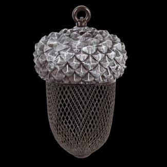 esschert design Futternapf Esschert Design Futterstelle Eichel aus Polyresin und Metall, 14,0