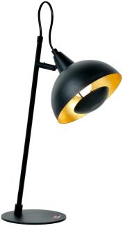 SetOne by Musterring Tischlampe Schwarz Gold Tischleuchte Retro 53400108