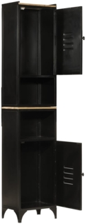 vidaXL Badschrank 40x27x180 cm Eisen und Massivholz Mango 3217108