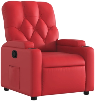vidaXL Relaxsessel Rot Kunstleder 372508