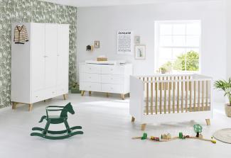 Pinolino 'Pan' 3-tlg. Babyzimmer-Set weiß, breit, 3-türig