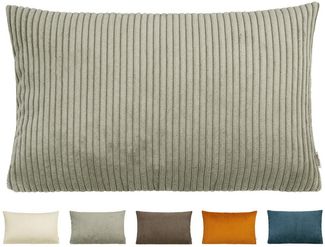 beties Kissenbezug HYggelig No. 2, (1 Stück), Samt-Breit-Cord Deko-Kissenhülle ca. 30x50 cm taupe-grau
