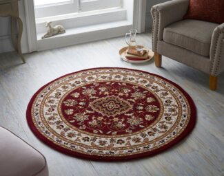FLAIR RUGS Teppich Sherborne, rund, Höhe: 8 mm