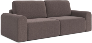 AX LIVING Modern Schlafsofa Otterton 250 cm Sofa Braun mit Bettkasten