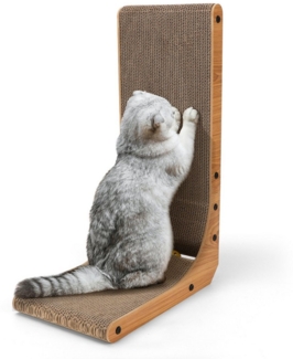nobleza Kratzbrett Kratzbrett Katzen, 60 cm hohe L förmige Kratzpappe