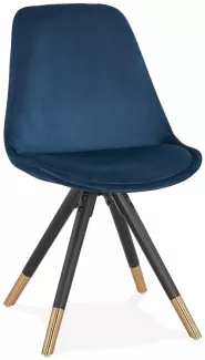 Kokoon Design Stuhl Mikado Holz Blau