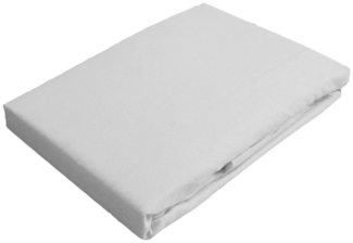 Casa Colori Spannbettlaken Biber Spannbettlaken 180x200 cm 125 g/m² Weiß, 55% Baumwolle, 45% Polyester, Gummizug: rundum, (1 Stück), Biber Spannbettlaken kuschelig warm