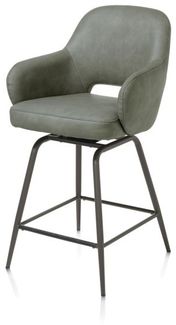 2er Set NIKOLAS Barhocker grün