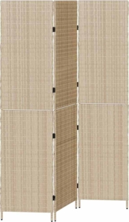 vidaXL Raumteiler Beige 147 x 180 cm Poly-Rattan 42003671