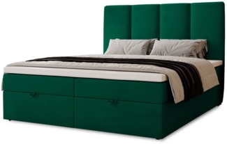 MARPUR Boxspringbett MALMO (Boxspringbett mit Bettkasten und Kopfteil, Füße, Anleitung)