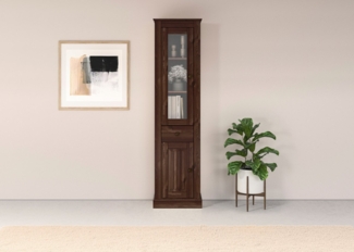 Home affaire Vitrine Liotta eine Glastür und einer Holztür und einer Schublade