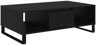vidaXL Couchtisch Schwarz Eichen-Optik 104 x 60 x 35 cm Holzwerkstoff 882594