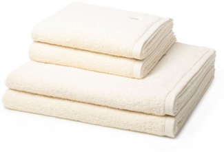 Ross Vita 4 tlg. Frottier-Set - 2 X Handtuch (50 X 100cm), 2 X Duschtuch (70 X 140cm) - 520 g/m2 - Sand