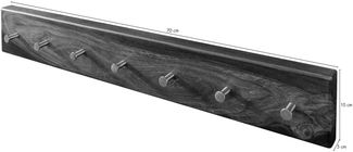 Wandgarderobe Sheesham 70x5x10 smoked cherry gebeizt TORONTO #140