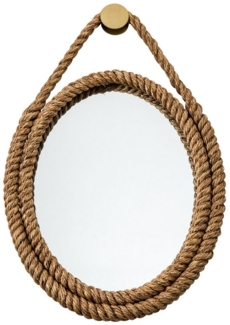 riess-ambiente Wandspiegel SEVEN SEAS 60cm natur (Einzelartikel, 1-St), Wohnzimmer · Tau · Flur · Dekoration · Schlafzimmer · Maritim · Design