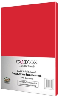 Müskaan Spannbettlaken Jersey Spannbettlaken, Baumwolle, (1 Stück), mit Gummizug
