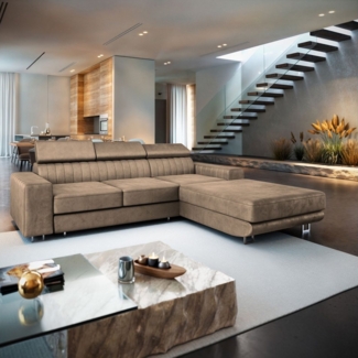 Masseno Ecksofa NOTO mit Schlaffunktion L-Form, Sofa mit Bettkasten