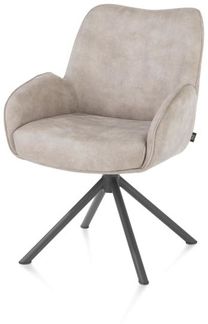 2er Set RILEY Armlehnstuhl grau