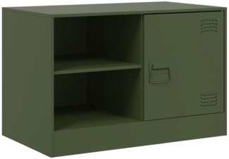 vidaXL TV-Schrank Olivgrün 67x39x44 cm Stahl 841699