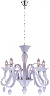 Kronleuchter Weiß Hängelampe Wohnzimmer Luster Schlafzimmer 63003-5