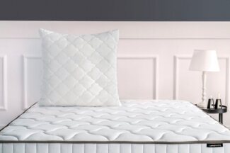 Yatas Bedding Naturhaarkissen Superwashed Wolle, Kopfkissen 40x80, 80x80 cm, Bauchschläfer, Rückenschläfer, Seitenschläfer, allergiker geeignet (Hausstauballergiker)