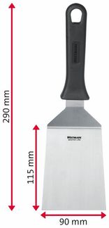 WESTMARK Pfannenwender Set, 2tlg.: 2 Profi-Wender/Grill-Spachtel (Gewinkelt, Starr)