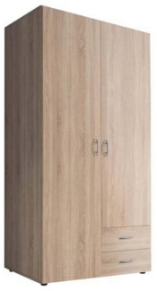 Stella Trading 'Base' Kleiderschrank, Sonoma Eiche, 81 x 176 x 51 cm (B/H/T)