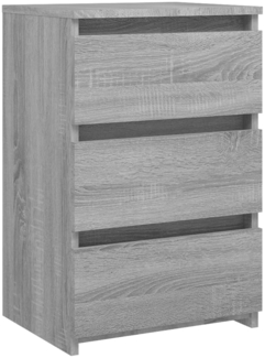 vidaXL Nachttisch Grau Sonoma 40x35x62,5 cm Holzwerkstoff 815173