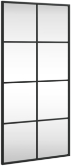 vidaXL Wandspiegel, Metall schwarz, 40x80 cm