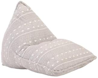 vidaXL Beanbag Hellbraun Stoff Patchwork 287729