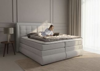 OTTO home Boxspringbett MIVVA inkl. Bettkasten und Topper, Komfortliegehöhe: 67 cm, in H3, H4 oder Hmix H3/H4, wahlweise mit oder ohne LED-Leuchten