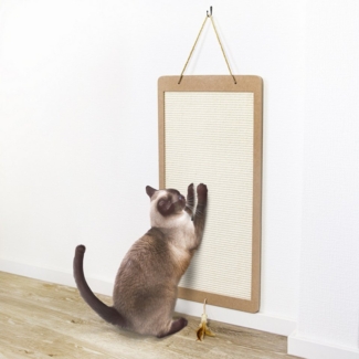 Canadian Cat Company Kratzbrett Planky, Kratzteppich, Kratzbrett aus robustem Holz, ca. 80 x 40 x 2 cm